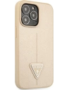 Wholesale Guess GUHCP13XPSATLE Apple iPhone 13 Pro Max beige hardcase Saffiano Triangle Logo - GUE1660BEI - {ean13} - Hurt