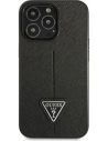 Wholesale Guess GUHCP13XPSATLK Apple iPhone 13 Pro Max black hardcase Saffiano Triangle Logo - GUE1661BLK - {ean13} - Hurt