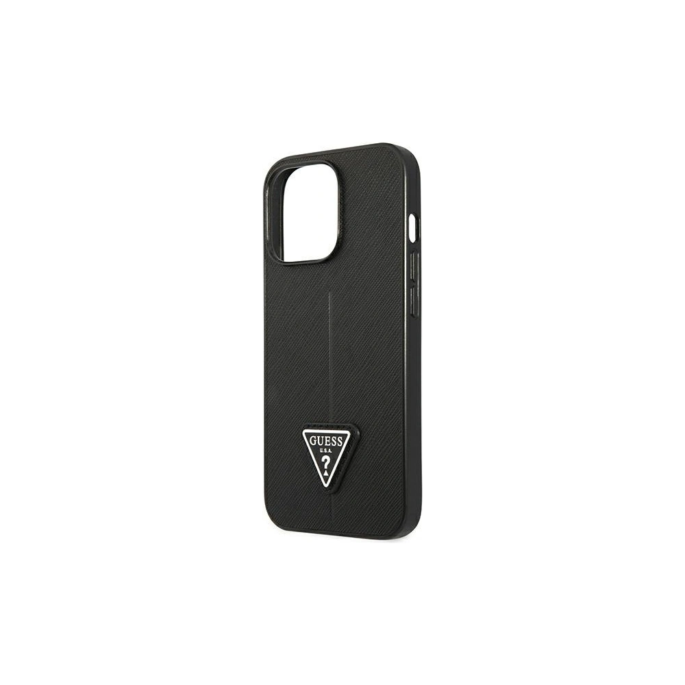 Wholesale Guess GUHCP13XPSATLK Apple iPhone 13 Pro Max black hardcase Saffiano Triangle Logo - GUE1661BLK - {ean13} - Hurt