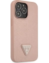 Wholesale Guess GUHCP13XPSATLP Apple iPhone 13 Pro Max pink hardcase Saffiano Triangle Logo - GUE1662PNK - {ean13} - Hurt