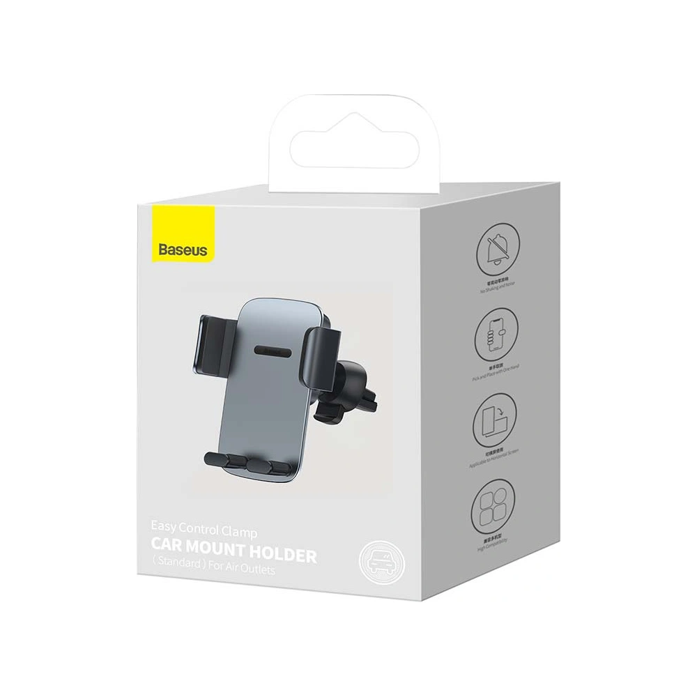 Hurtownia GSM - Uchwyt samochodowy Baseus Easy Control Pro do kratki (szary) - BSU3162GRY - {ean13} - Hurt