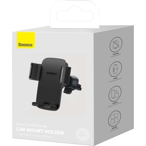 Uchwyt samochodowy Baseus Easy Control Pro do kratki (czarny)