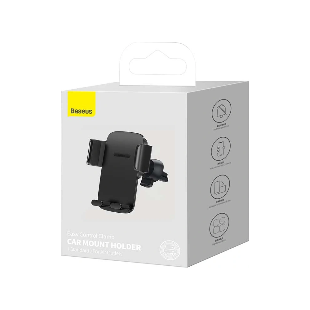 Hurtownia GSM - Uchwyt samochodowy Baseus Easy Control Pro do kratki (czarny) - BSU3163BLK - {ean13} - Hurt