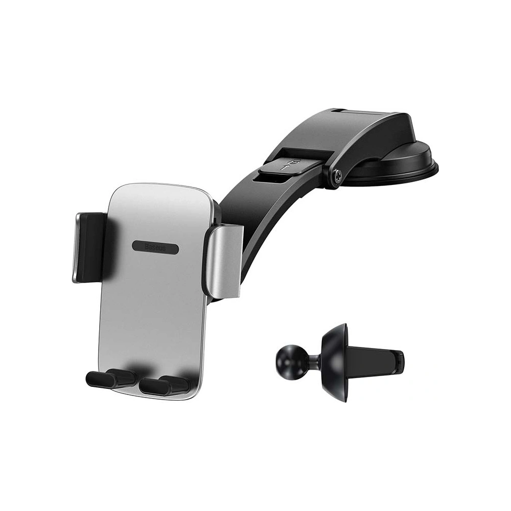 Wholesale Baseus Easy Control Pro car holder air vent/dashboard (silver) - BSU3164SLV - {ean13} - Hurt
