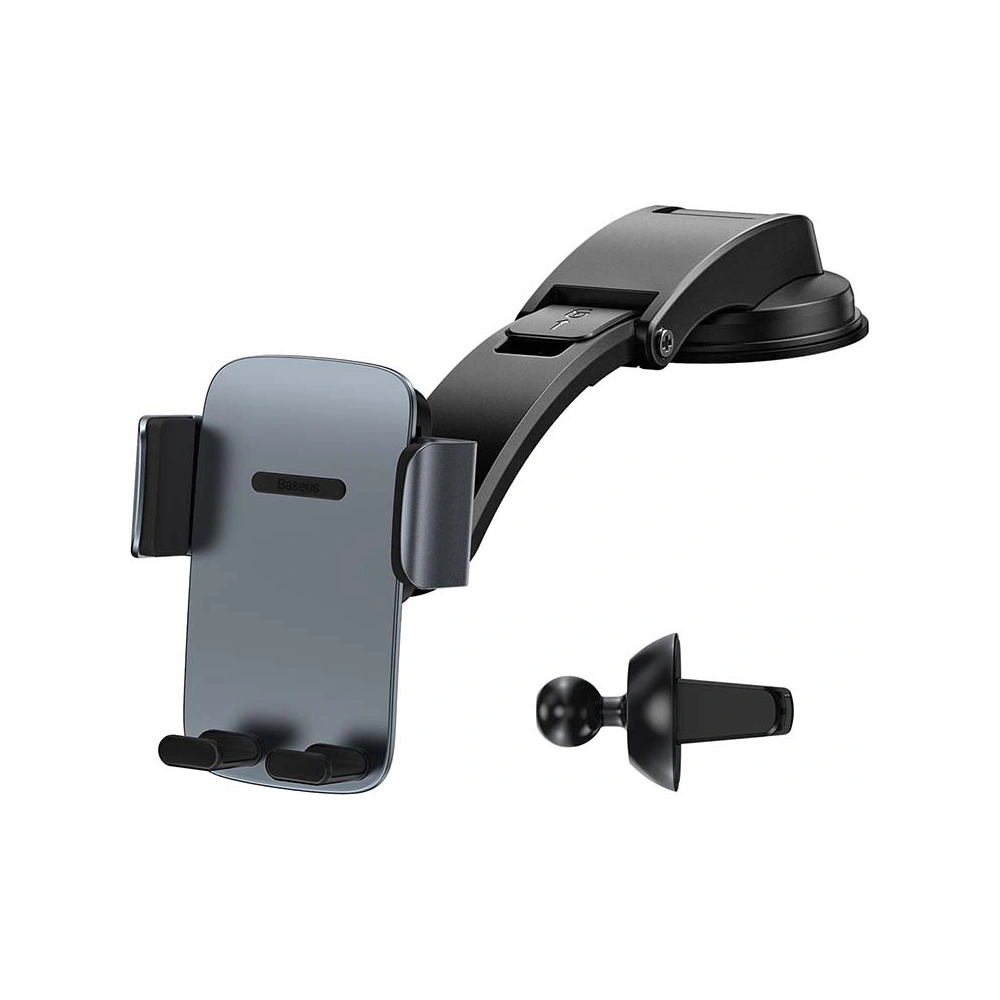 Hurtownia GSM - Uchwyt samochodowy Baseus Easy Control Pro do kratki / na kokpit (szary) - BSU3165GRY - {ean13} - Hurt