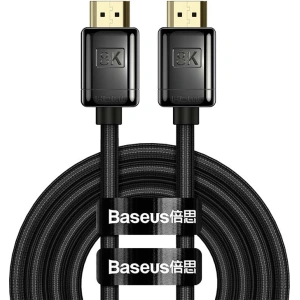 Hurtownia GSM - Kabel HDMI 2.1 Baseus High Definition Series, 8K 60Hz, 3D, HDR, 48Gbps, 3m (czarny) - BSU3171BLK - {ean13} - Hurt