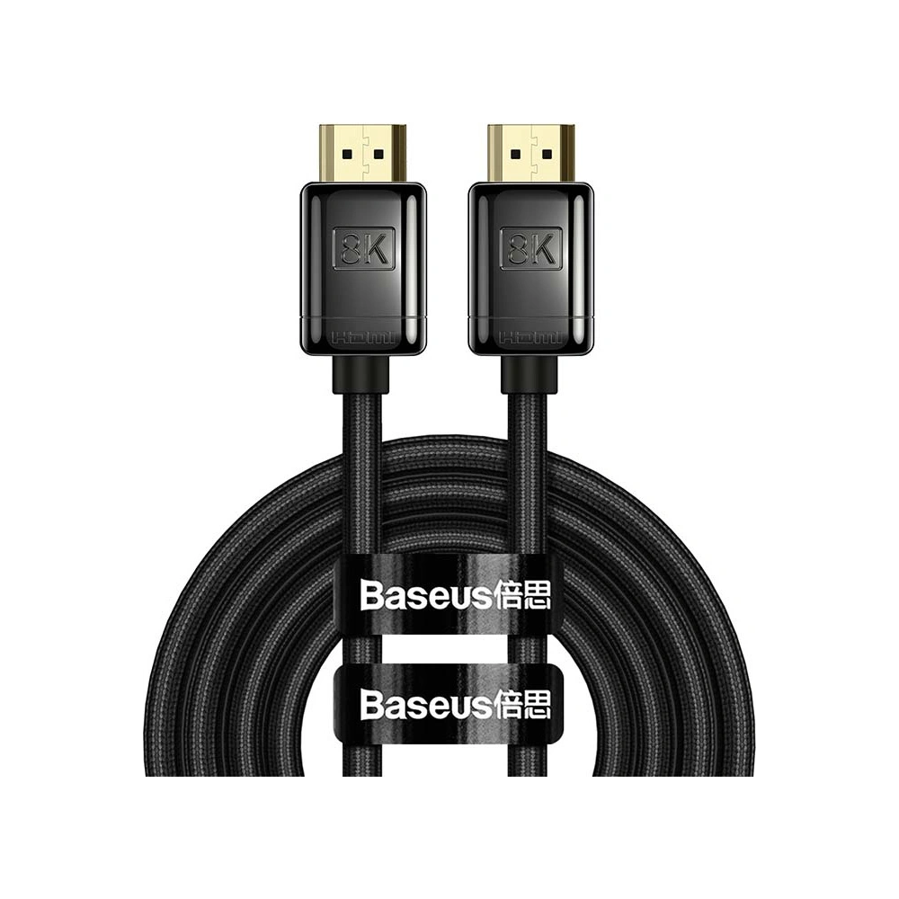 Hurtownia GSM - Kabel HDMI 2.1 Baseus High Definition Series, 8K 60Hz, 3D, HDR, 48Gbps, 3m (černý) - BSU3171BLK - {ean13} - Hurt
