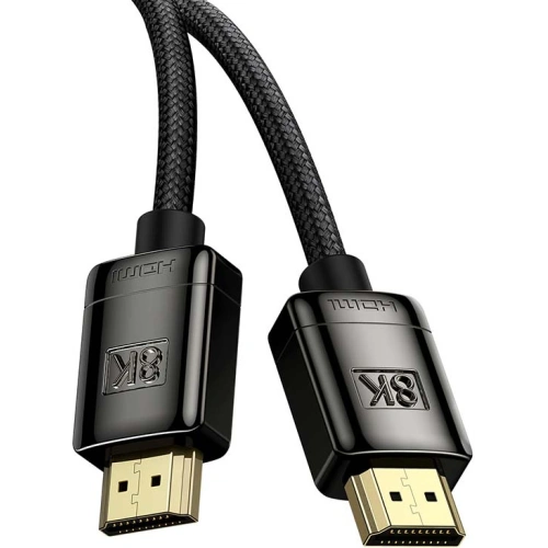 Kabel HDMI 2.1 Baseus High Definition Series, 8K 60Hz, 3D, HDR, 48Gbps, 2m (czarny)