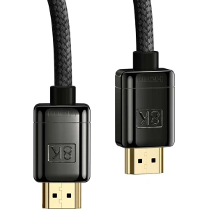 Hurtownia GSM - Kabel HDMI 2.1 Baseus High Definition Series, 8K 60Hz, 3D, HDR, 48Gbps, 1m (czarny) - BSU3173BLK - {ean13} - Hurt