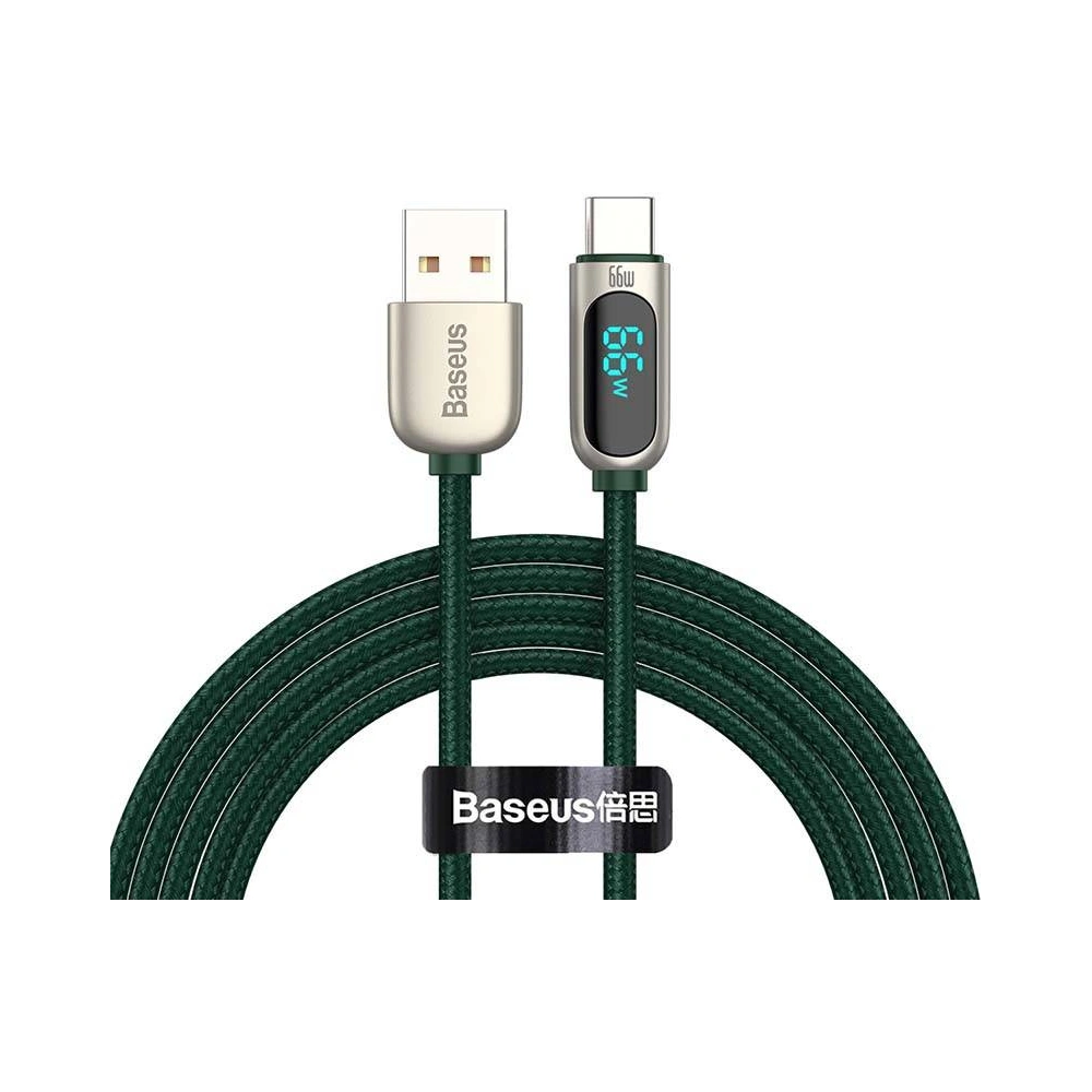 Wholesale Baseus Display Cable USB to Type-C, 66W, 2m (green) - BSU3174GRN - {ean13} - Hurt