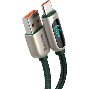 Hurtownia GSM - Kabel USB do USB-C Baseus Display, 66W, 2m (zielony) - BSU3174GRN - {ean13} - Hurt