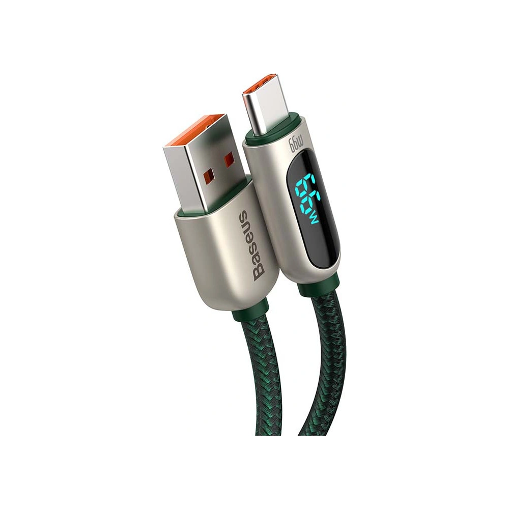 Hurtownia GSM - Kabel USB do USB-C Baseus Display, 66W, 2m (zielony) - BSU3174GRN - {ean13} - Hurt