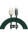 Kabel USB do USB-C Baseus Display, 66W, 1m (zielony)