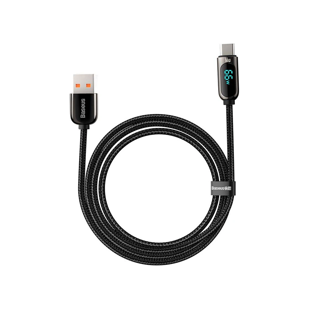 Hurtownia GSM - Kabel USB do USB-C Baseus Display, 66W, 1m (černý) - BSU3177BLK - {ean13} - Hurt
