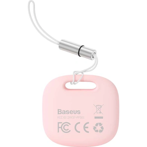 Lokalizator Bluetooth Baseus T2 Pro ze smyczą (różowy)