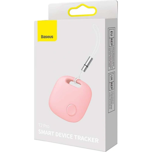 Lokalizator Bluetooth Baseus T2 Pro ze smyczą (różowy)