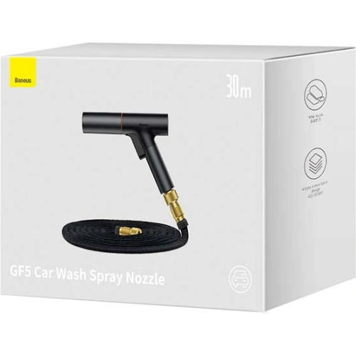 Wąż z dyszą Baseus GF5 do mycia samochodu, 30m (czarny)