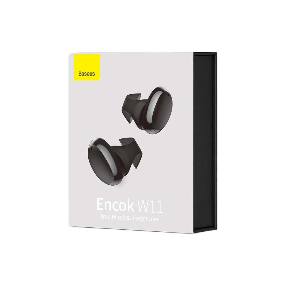 Hurtownia GSM - Słuchawki TWS Baseus Encok W11 (czarne) - BSU3184BLK - {ean13} - Hurt