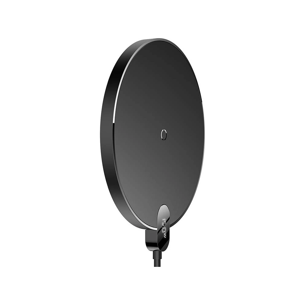 Hurtownia GSM - Bezdrátová indukční nabíječka Baseus Digital LED 15W (černá) - BSU3185BLK - {ean13} - Hurt