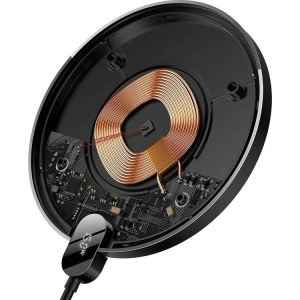 Wholesale Inductive wireless charger Baseus Digital LED 15W (black) - BSU3185BLK - {ean13} - Hurt