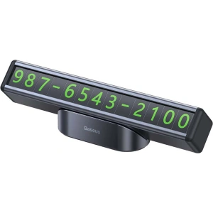 Wholesale Baseus Square Bar Temporary Parking Number Plate (Black) - BSU3186BLK - {ean13} - Hurt