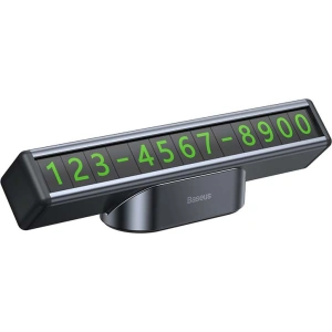 Wholesale Baseus Square Bar Temporary Parking Number Plate (Black) - BSU3186BLK - {ean13} - Hurt