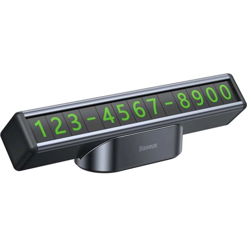 Tabliczka parkingowa na numer telefonu Baseus (czarna)
