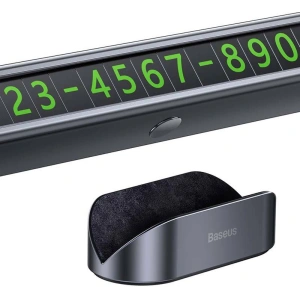 Wholesale Baseus Square Bar Temporary Parking Number Plate (Black) - BSU3186BLK - {ean13} - Hurt