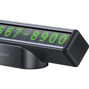 Wholesale Baseus Square Bar Temporary Parking Number Plate (Black) - BSU3186BLK - {ean13} - Hurt