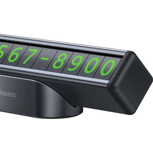 Tabliczka parkingowa na numer telefonu Baseus (czarna)