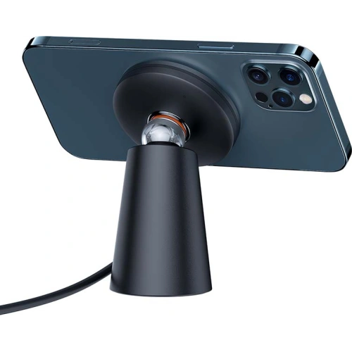 Ładowarka indukcyjna Baseus Simple Magnetic, MagSafe 15W + uchwyt