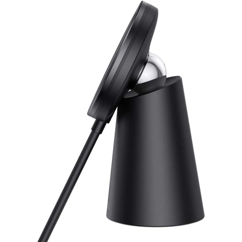 Ładowarka indukcyjna Baseus Simple Magnetic, MagSafe 15W + uchwyt