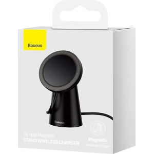 Hurtownia GSM - Ładowarka indukcyjna Baseus Simple Magnetic, MagSafe 15W + uchwyt - BSU3187 - {ean13} - Hurt