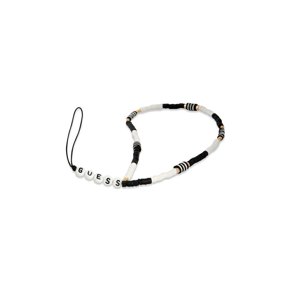 Wholesale Guess GUSTBCKH Phone Strap Heishi Beads black-white - GUE1663BLKWHT - {ean13} - Hurt