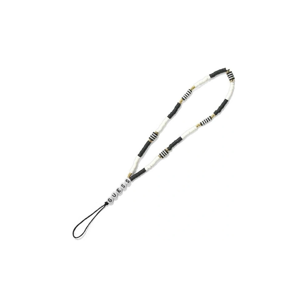 Hurtownia GSM - Zawieszka Guess GUSTBCKH Phone Strap Heishi Beads czarno-biały/black-white - GUE1663BLKWHT - {ean13} - Hurt