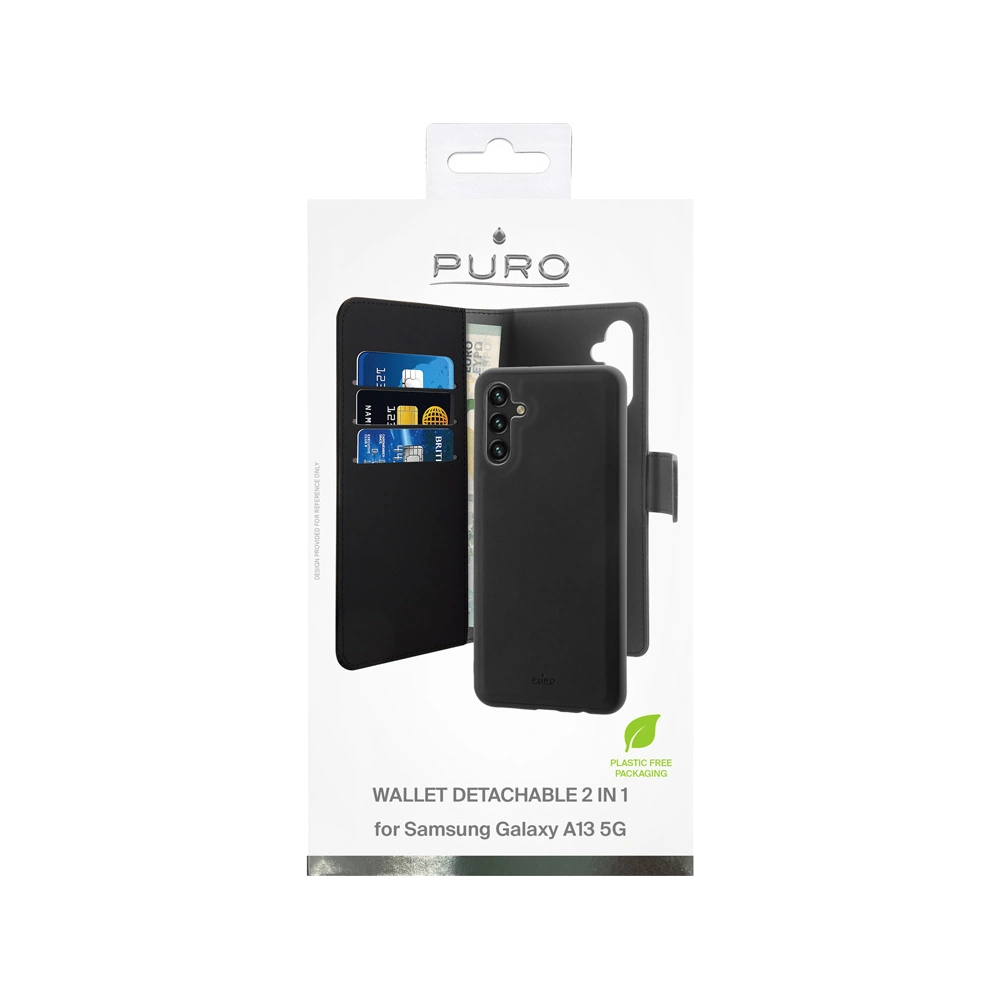 Hurtownia GSM - Etui PURO Wallet Detachable 2w1 Samsung Galaxy A13 5G (černý) - PUR549BLK - {ean13} - Hurt
