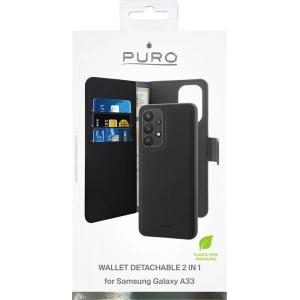 PURO Wallet Detachable 2in1 Samsung Galaxy A33 5G (black)