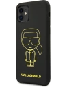Hurtownia GSM - Etui Karl Lagerfeld KLHCN61SILFLYBK Apple iPhone 11 Silicone Ikonik Yellow Outline černý/black - KLD887BLK - {ean13} - Hurt