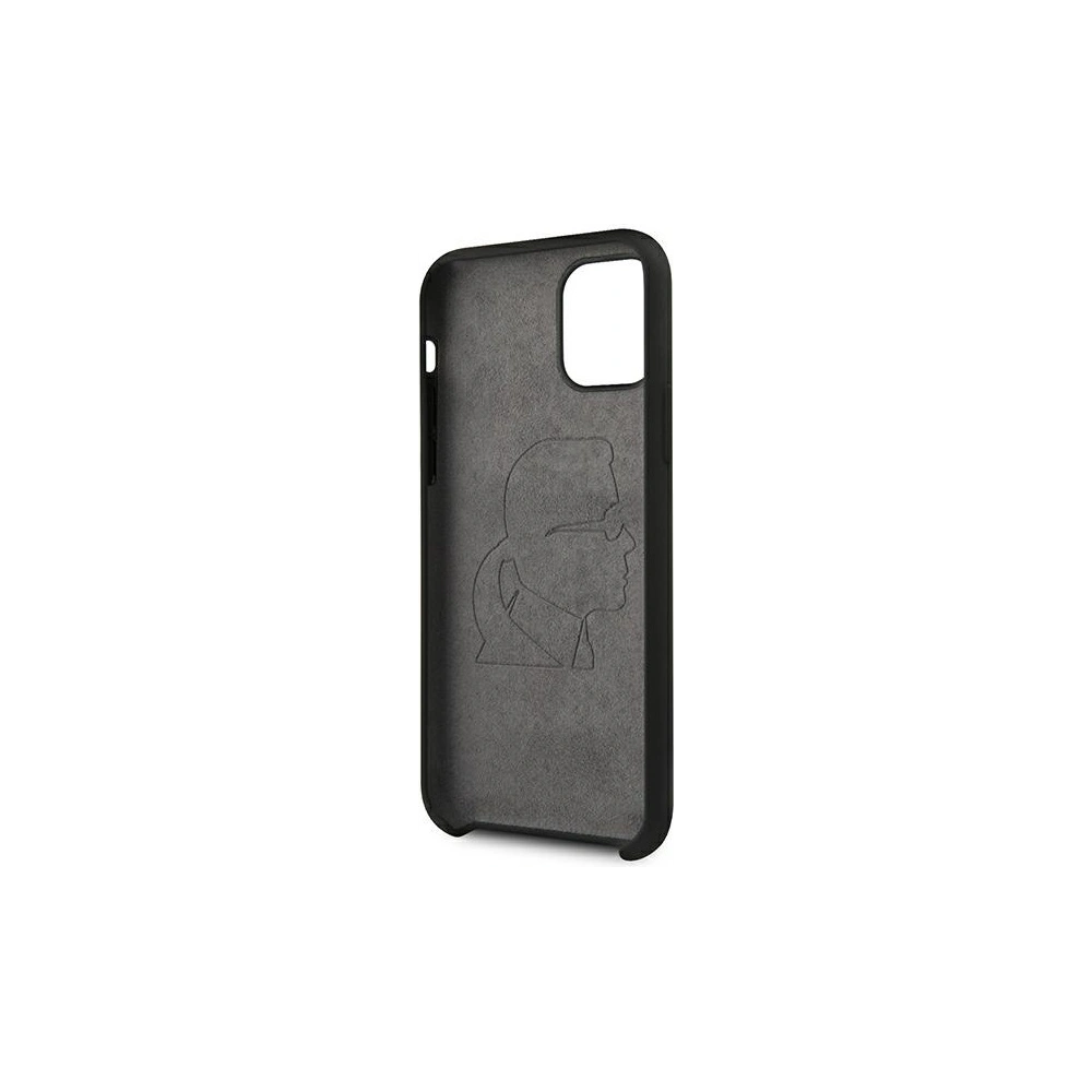 Hurtownia GSM - Etui Karl Lagerfeld KLHCN61SILFLYBK Apple iPhone 11 Silicone Ikonik Yellow Outline černý/black - KLD887BLK - {ean13} - Hurt