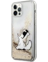 Hurtownia GSM - Case Karl Lagerfeld KLHCP12LGCFD Apple iPhone 12 Pro Max gold/hartschale Liquid Glitter Choupette Fun - KLD888GLD - {ean13} - Hurt