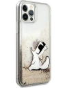 Hurtownia GSM - Case Karl Lagerfeld KLHCP12LGCFD Apple iPhone 12 Pro Max gold/hartschale Liquid Glitter Choupette Fun - KLD888GLD - {ean13} - Hurt