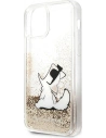 Hurtownia GSM - Case Karl Lagerfeld KLHCP12LGCFD Apple iPhone 12 Pro Max gold/hartschale Liquid Glitter Choupette Fun - KLD888GLD - {ean13} - Hurt