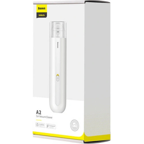Bezprzewodowy odkurzacz samochodowy Baseus A2, 5000Pa (biały)