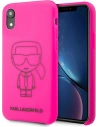 Hurtownia GSM - Etui Karl Lagerfeld KLHCI61SILFLPI Apple iPhone XR różowy/pink Silicone Ikonik Neon Outline - KLD890PNK - {ean13} - Hurt