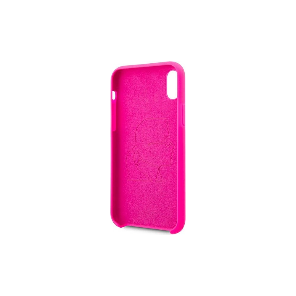 Hurtownia GSM - Etui Karl Lagerfeld KLHCI61SILFLPI Apple iPhone XR różowy/pink Silicone Ikonik Neon Outline - KLD890PNK - {ean13} - Hurt