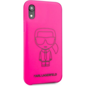 Hurtownia GSM - Etui Karl Lagerfeld KLHCI61SILFLPI Apple iPhone XR różowy/pink Silicone Ikonik Neon Outline - KLD890PNK - {ean13} - Hurt