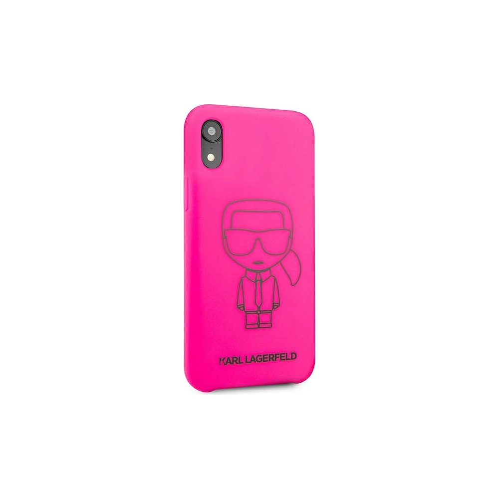 Hurtownia GSM - Etui Karl Lagerfeld KLHCI61SILFLPI Apple iPhone XR różowy/pink Silicone Ikonik Neon Outline - KLD890PNK - {ean13} - Hurt