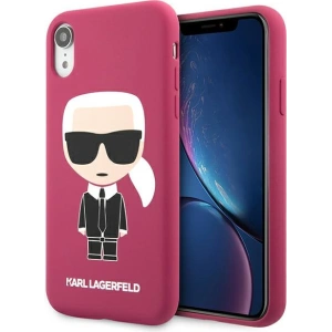 Wholesale Karl Lagerfeld KLHCI61SLFKFU Apple iPhone XR fushia hardcase Silicone Ikonik - KLD891FHS - {ean13} - Hurt