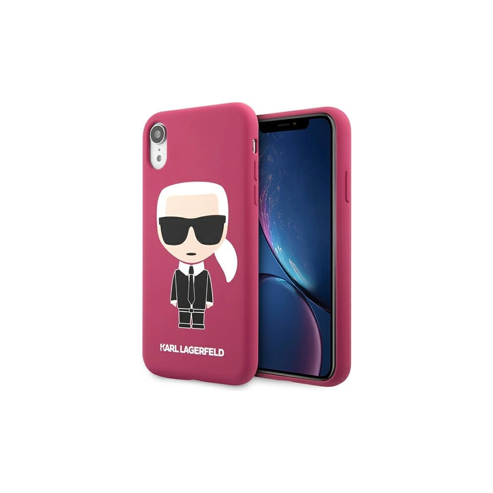 Hurtownia GSM - Etui Karl Lagerfeld KLHCI61SLFKFU Apple iPhone XR fuksja/fushia hardcase Silicone Ikonik - KLD891FHS - {ean13} - Hurt