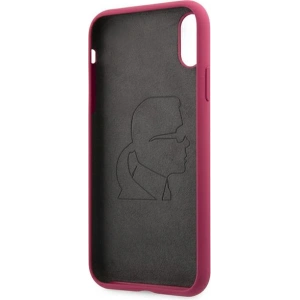 Hurtownia GSM - Etui Karl Lagerfeld KLHCI61SLFKFU Apple iPhone XR fuksja/fushia hardcase Silicone Ikonik - KLD891FHS - {ean13} - Hurt